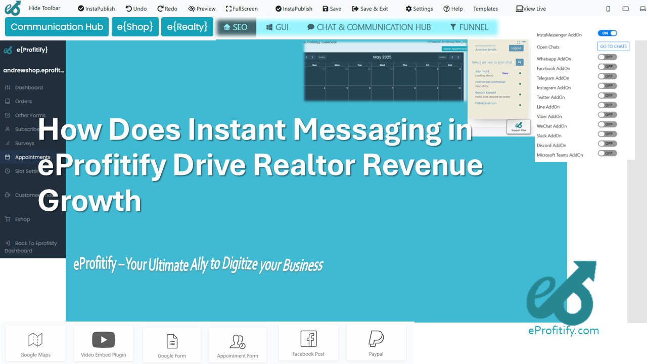 How Does Instant Messaging in eProfitify Drive Realtor Revenue Growth